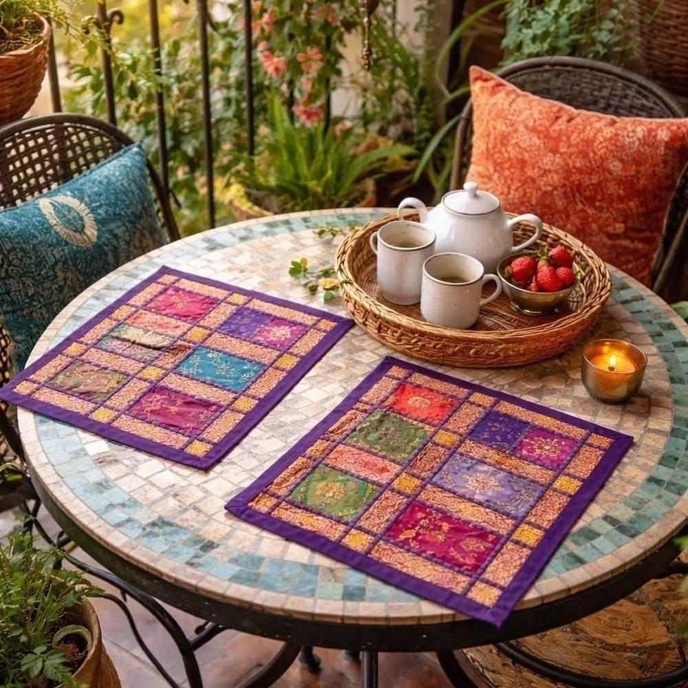 Set of 3 Global Decor Placemats